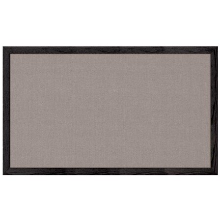 United Visual Products Combo Board, 36"x24", Black Frame/Black Porcelain & Rubber UVDECORK3624B-BLKPORC-RUBBER